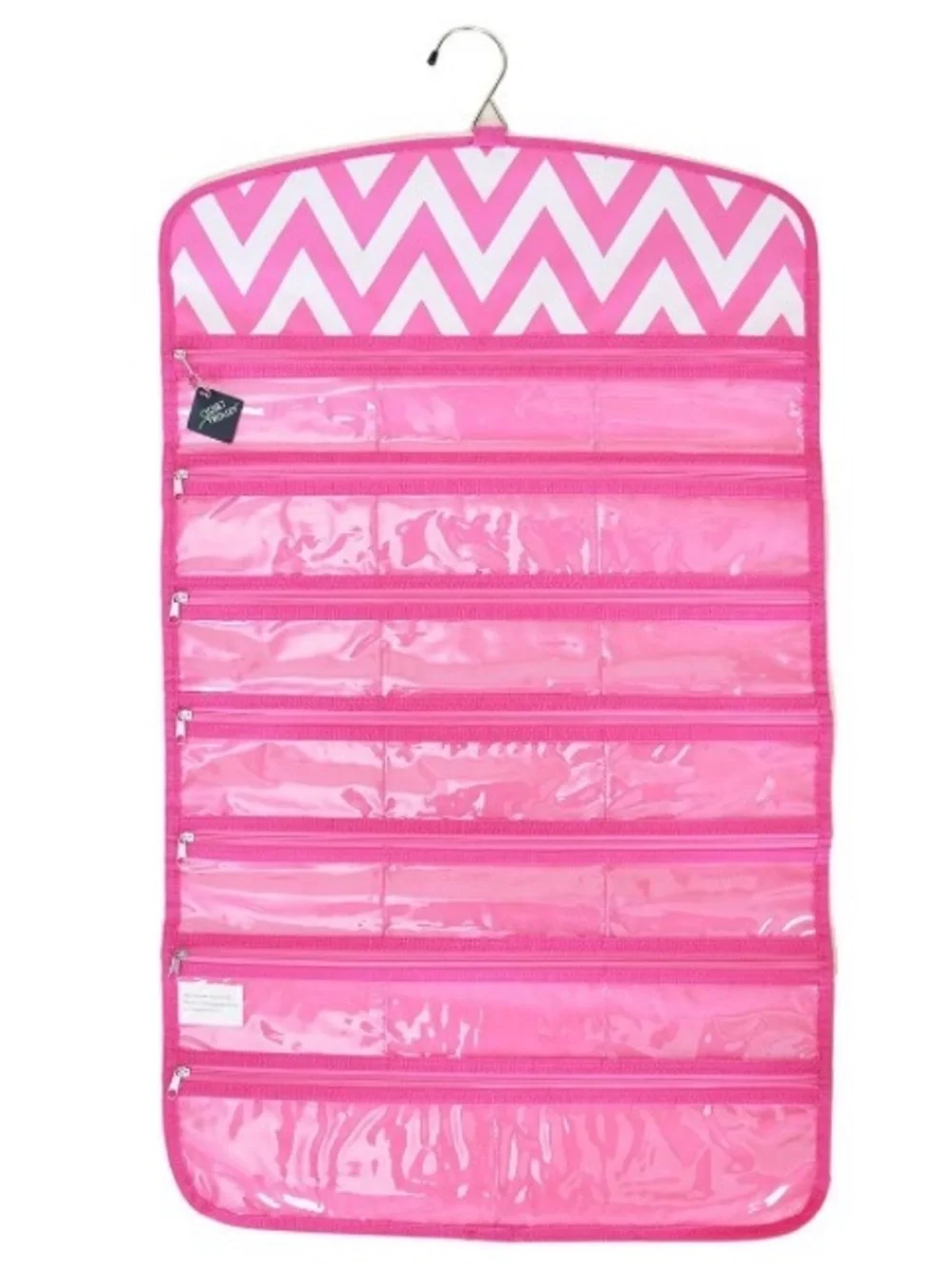 Pink Hanging Jewelry and Accessory Organizer